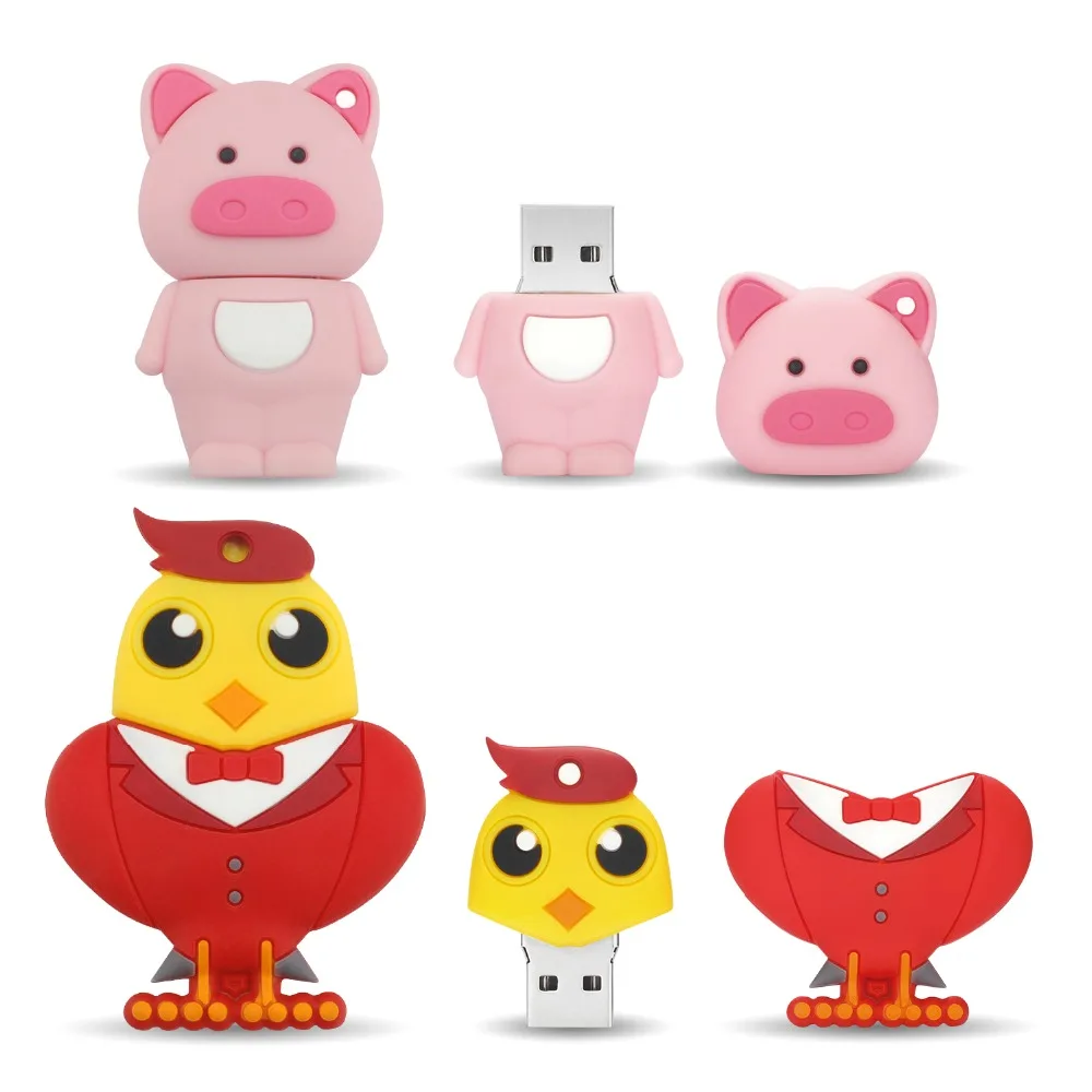 LEIZHAN симпатичный usb флеш накопитель 64 ГБ 32 16 8 4 ноутбук U диск Студенческая память