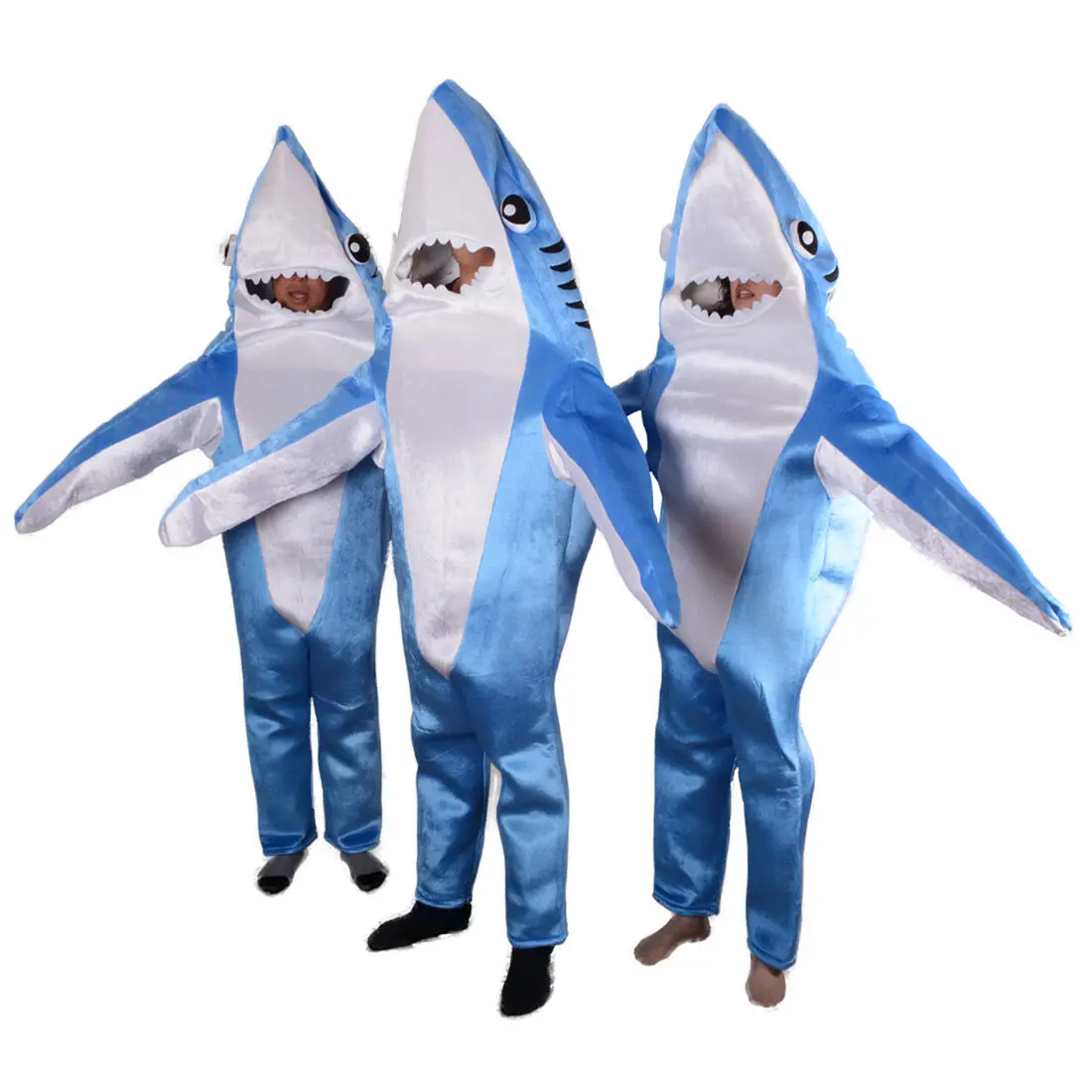 Хэллоуин КИТ костюм акулы-талисмана косплей животных Парад комбинезон наряд для взрослых