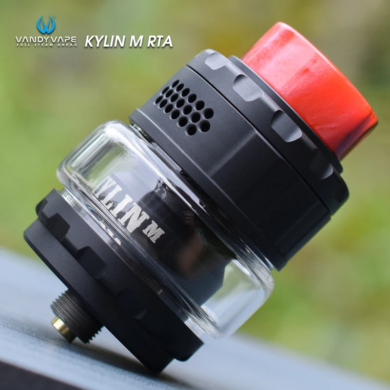  Original Vandy Vape Kylin M RTA Rebuildable Tank Atomizer 3ml/4.5ml Electronic Cigarettes Box Mod V