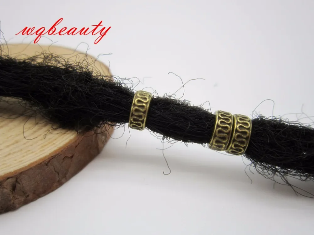 10pcs 30pcs Antique Bronze hair braid dread dreadlock bead rings tube