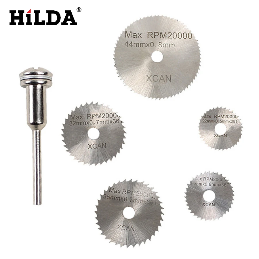  6Pcs Mini HSS Circular Saw Cutting Disc Blade Cutter For Dremel Tool Accessories Diamond Disc Circu