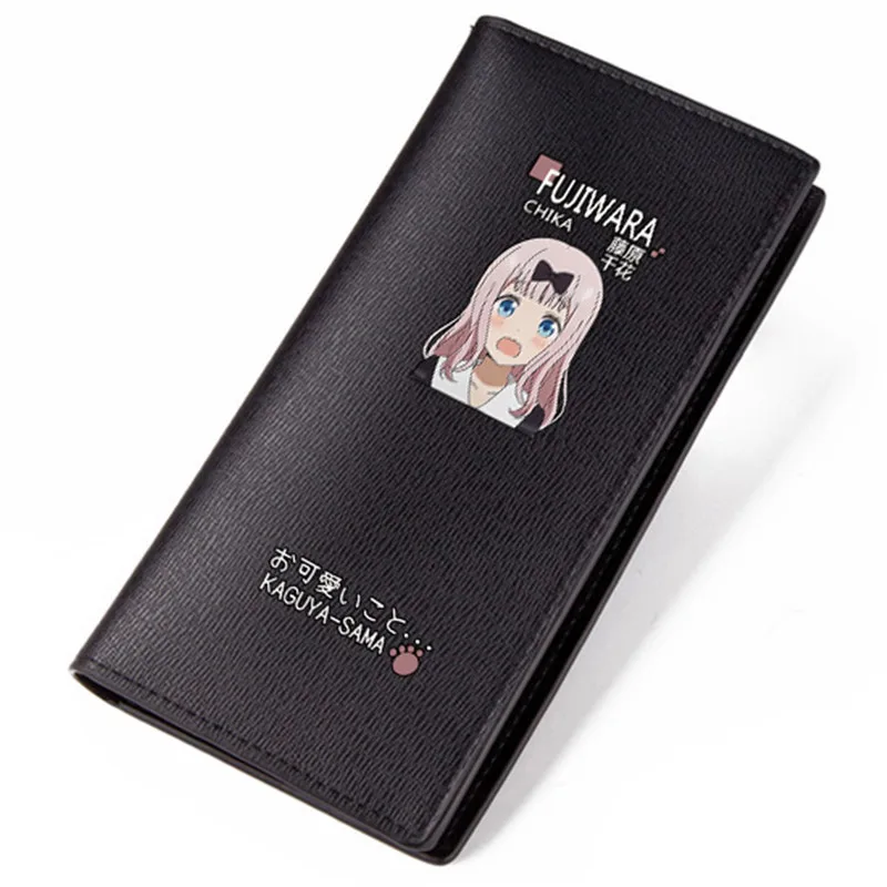 Kaguya sama Love Is War сумка для денег Kawaii Длинный кошелек с карманом монет из