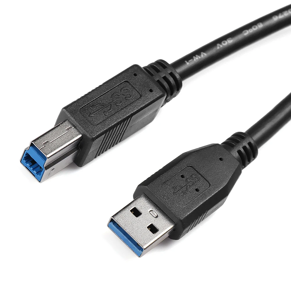 

USB Printer Cable USB Type A Male To B Male USB 3.0 Cable for Canon Epson HP ZJiang Label Printer DAC USB Printer