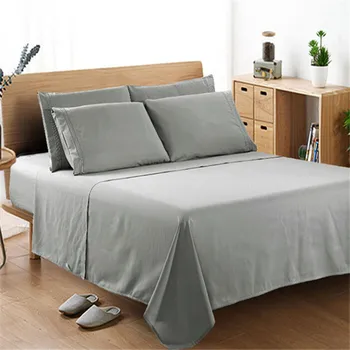 

4PCS Solid Egyptian Comfort 1800 Count 4 Piece Bed Sheet Set Deep Pocket Bed Sheets