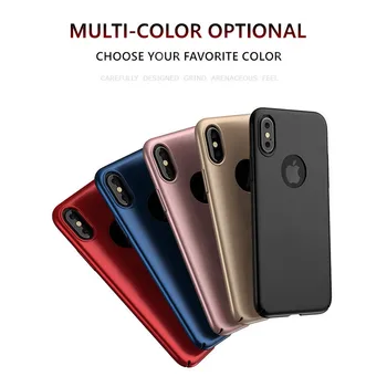 

100PCS/Lot Luxury Fashion Hard Matte Case For iPhone X Cases Cover Protection 360 Full Cover Phone shell For Apple iPhone X Case