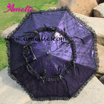 

6 Pcs/Lot New Vintage Princess Lace Umbrella Lolita Gothic Party Girls' Sun Umbrella Decoration Umbrella