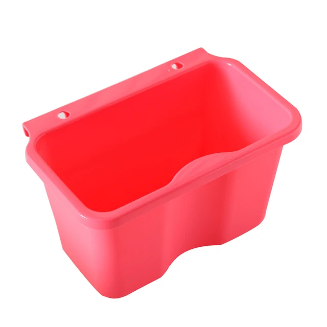 Special Price Square Kitchen Cabinet Simple Mini Trash Storage Box Organizers Garbage Holder Portable Hang Type Garbage Can 21
