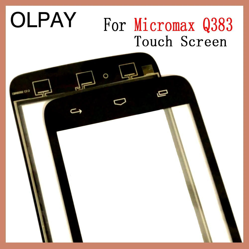 OLPAY 5,0 ''телефон сенсорное стекло для Micromax Q383 сенсорный экран Сенсорная панель дигитайзер стекло Ремонт Инструменты Бесплатный клей+ салфетки