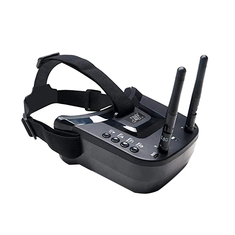 JMT Mini FPV очки 3 дюйма 480X320 дисплей двойная антенна 5 8G 40CH Встроенный 7 В для RC Racing