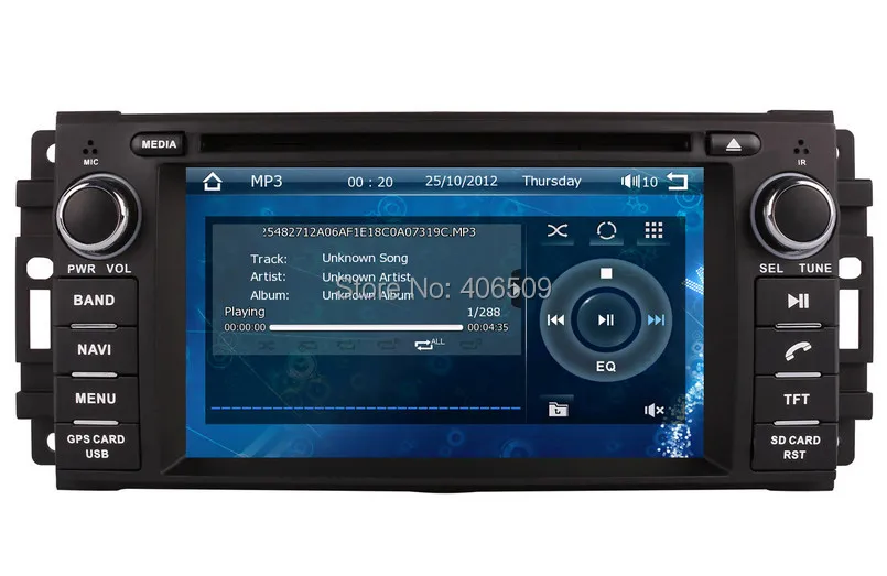 Clearance Car DVD Player GPS Navigation for Chrysler Sebring 300C with Radio BT TV USB SD AUX Ipod Audio Stereo 5
