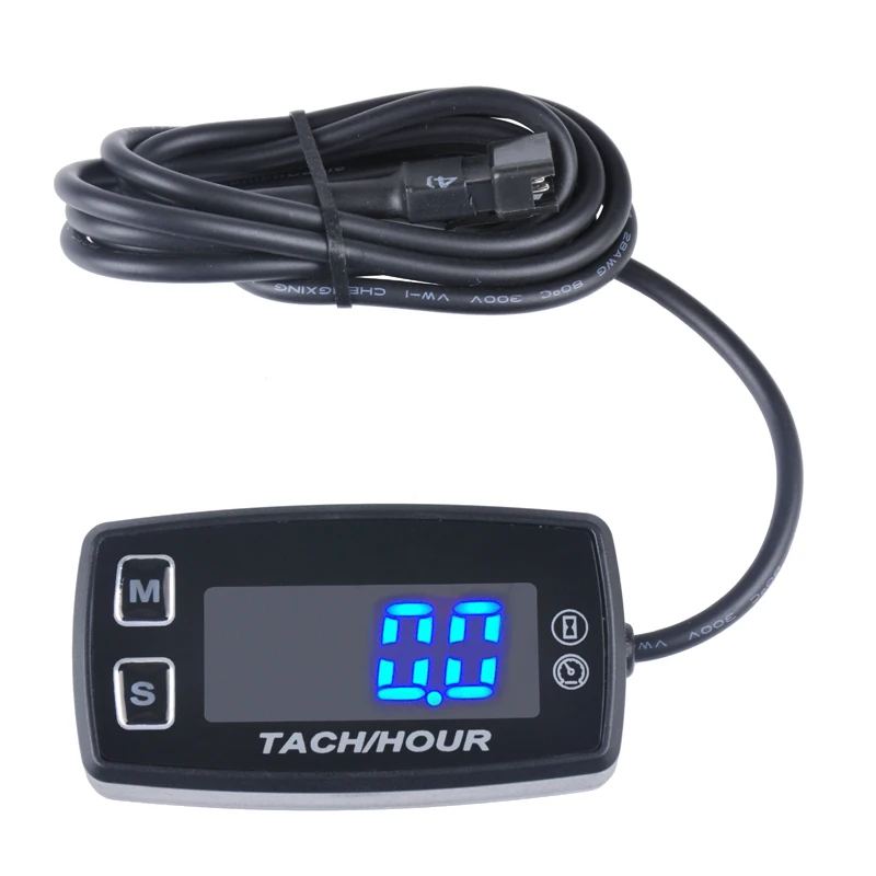  Thermometer Voltmeter Temperature RPM Meter LED Tach Hour Meter for gas engine marine dirt quad bik - 32857892417