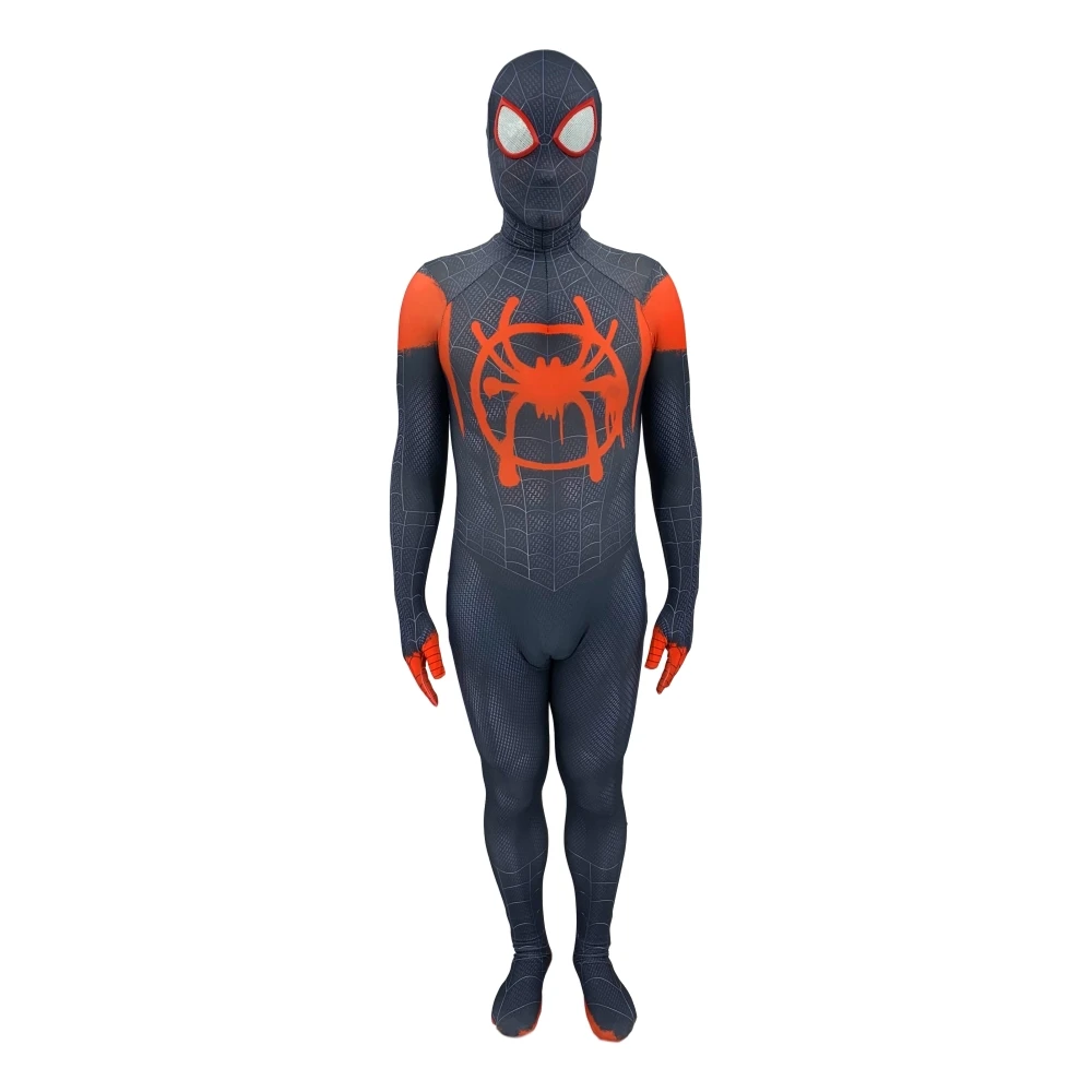 3D печать Miles Morales удивительный костюм Человека-паука Zentai Человек-паук боди костюм комбинезоны