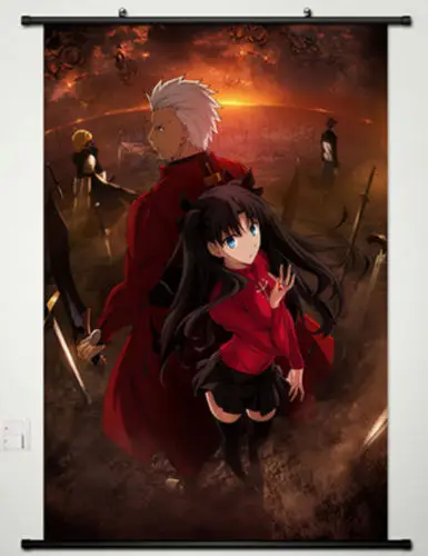 Anime Poster Japan Fate/stay night Wall Scroll Printed Painting Home Decor Japanese Cartoon Decoration | Дом и сад