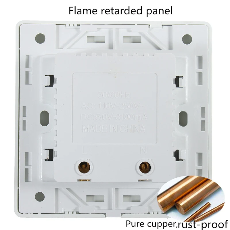Новый DC 4 порта USB 5V 3.1A электрическое настенное зарядное устройство док станция