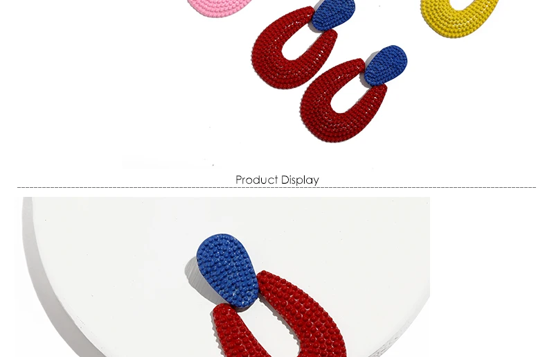 AYAYOO Handmade Big Earrings For Women 2018 Ethnic Long Fringe Earrings Circle Za Drop Earings Fashion Jewelry Bts Accessories  (3)