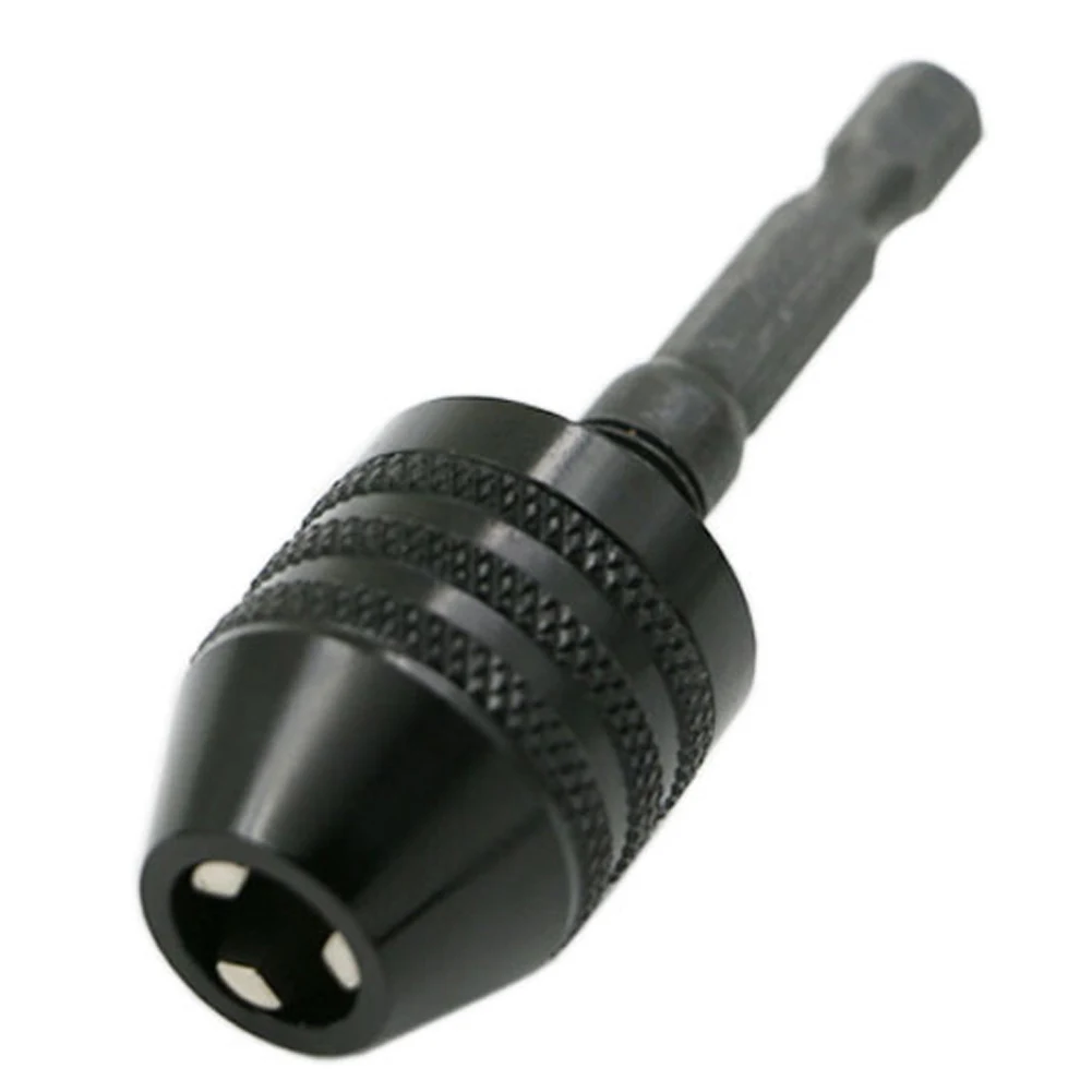 

High Quality 1Pcs Universal 0.3-8mm 1/4 Inch Hex Shank Keyless Drill Chuck Quick Change Adapter Power Tools