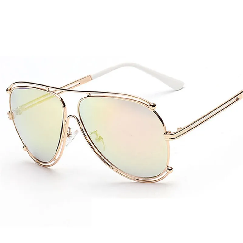 designer mirrored aviator sunglasses