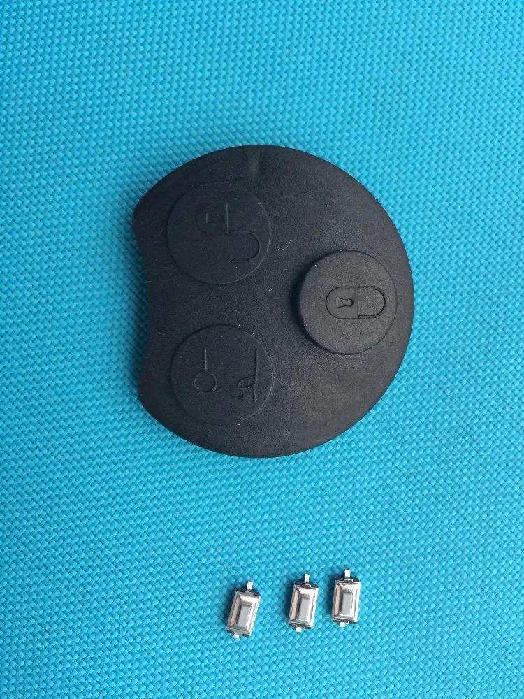 Key Case Car Key Shell Car Remote Key Car Key Key Shell 1Pc Replacement 3 Button Pad Car Remote FOB Key Shell For Mercedes Smart Roadster Fortwo Coupe Case Accessories Auto Part