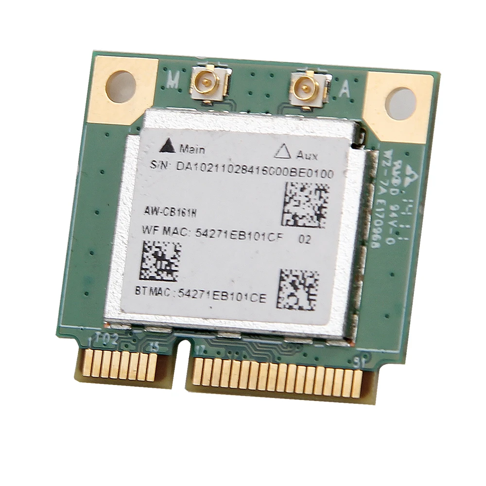 Беспроводной AC 433 Мбит/с Realtek RTL8821AE WiFi Bluetooth 4,0 Mini PCi-E Wlan карта Azurewave AW-CB161N адаптер 802.11ac 2,4G/5G