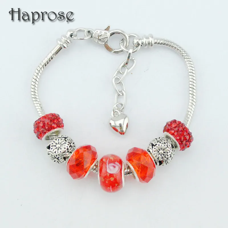 Бусины с большими отверстиями для женского браслета 6 цветов|bracelet fashion|fashion