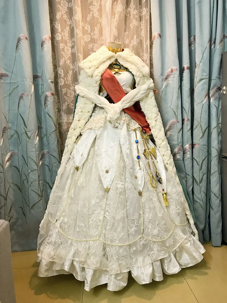 

[Customized] Anime Fate/Grand Order Anastasia Gorgeous Lolita Outfit Cosplay Costume+Headwear Women Halloween Free Shipping New