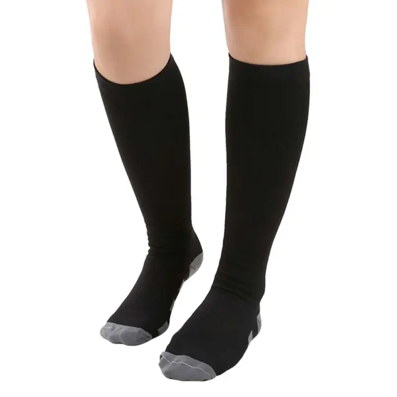 2017 Unisex Firm Pressure Circulation Quality Knee High Running Sock