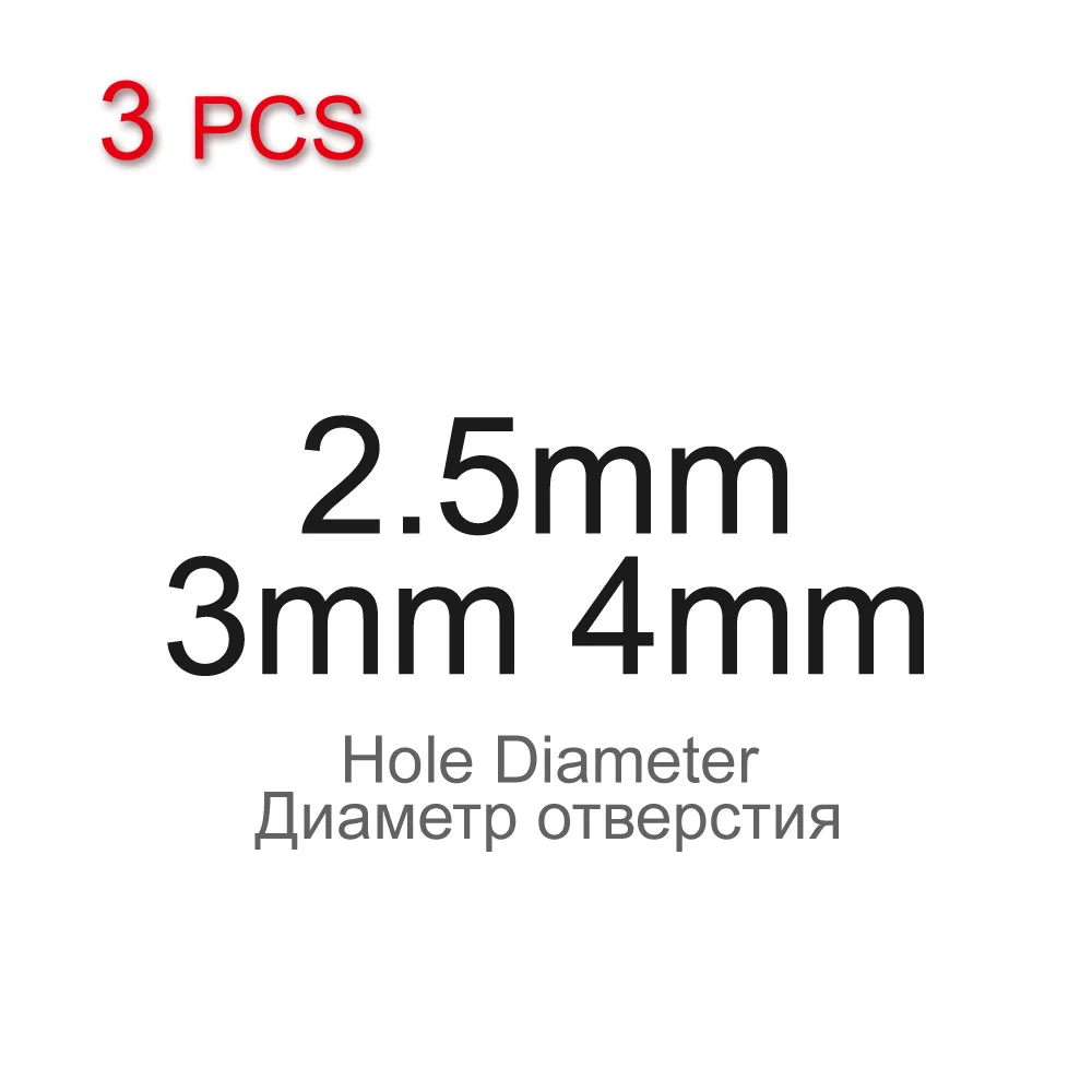 2.5mm 3mm 4mm 3pcs