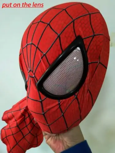 Тканевая маска-реквизит для костюмированной вечеринки «Человек-паук» с линзами