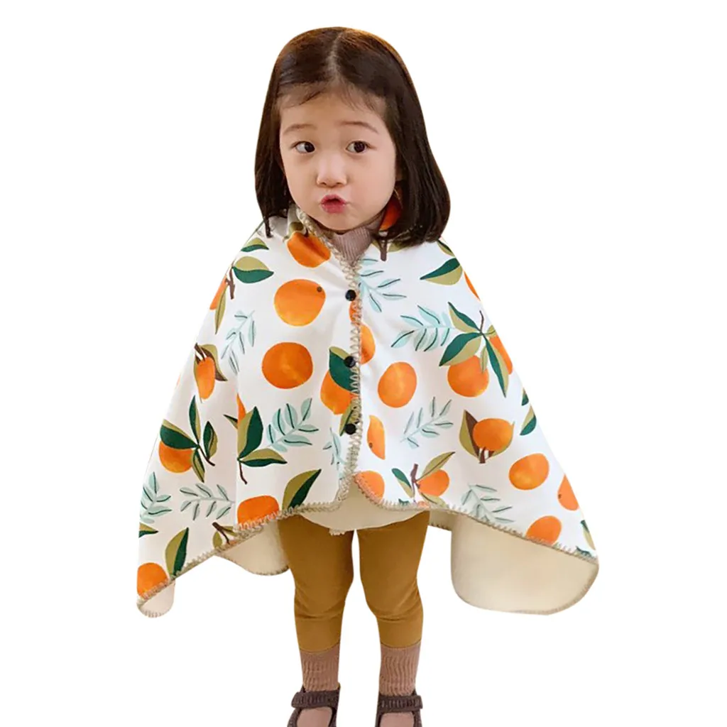 QUNEED Multifunction Winter Child Flannel Shawl Blanket Wearable Thick