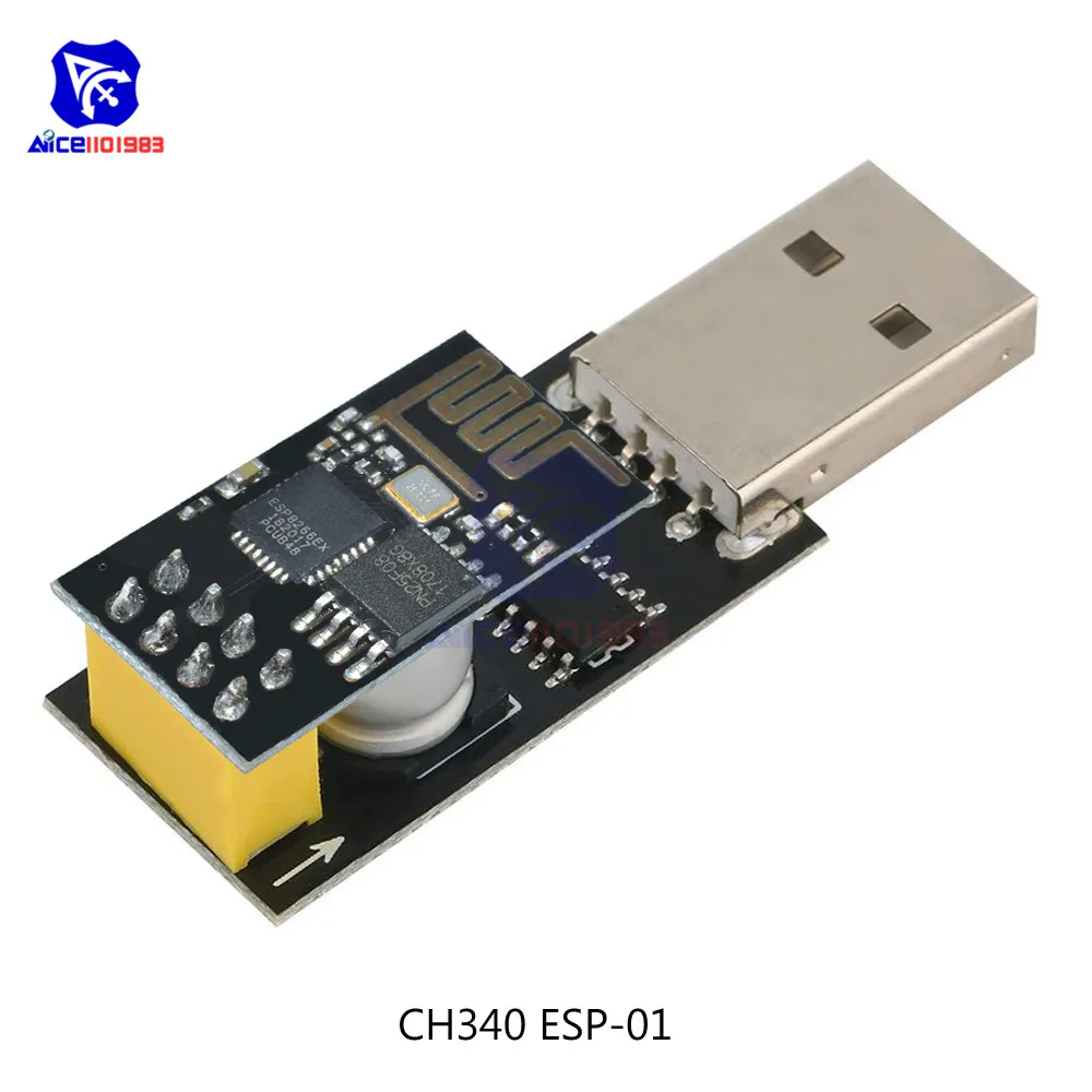 CH340 CH340G USB к ESP8266 ESP01 ESP01S Серийный адаптер wifi беспроводной модуль Bluetooth макетная плата программист для Arduino - Цвет: CH340 ESP-01