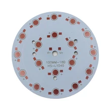 10 шт. 18 Вт Светодиодный свет лампы алюминиевая пластина теплоотвод 100 мм