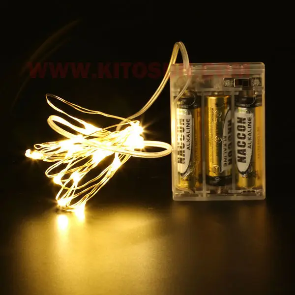 

Kitosun 1pc/Lot 10M 100Led Battery Led String Light 3AA Battery Operated Fairy Party Wedding Christmas Flashing LED strip