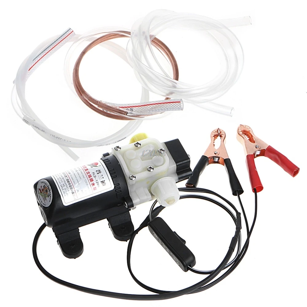 

12V 45W Car Electric Oil Diesel Fuel Extractor Transfer Pump With Crocodie Clip Pumps T12 Drop ship
