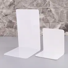 Комплект из 2 предметов, белая акриловая частей(по обеим сторонам), l-образный стол Органайзер настольный держатель для книг Школьные Аксессуары для офиса C26