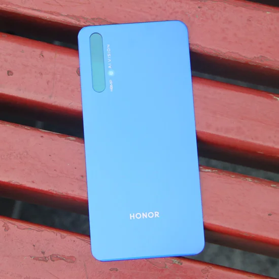 Blue Чехол для задней батареи huawei, стеклянная крышка, корпус для huawei Honor 20 Honor20, задний стеклянный чехол - Цвет: Blue