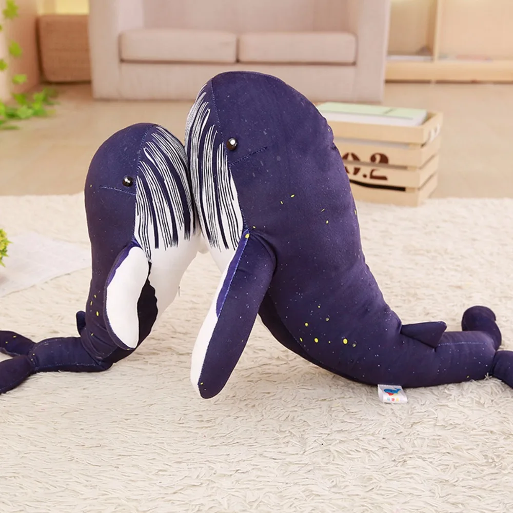 Stuffed Plush baby Toy Sea Animal, Blue Whale Soft Toy Stuffed Animal with blanket , Children's birthday gift friends gifts 3d huge frameless soft parafoil giant killer whale kite with 30m kites string 3d software kite outdoor entertainment