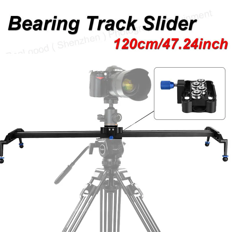 Professional 120cm/47\ Bearing Video Track Slider Dolly Stabilizer System for DSLR Camera Camcorder / Better Than Sliding-pad