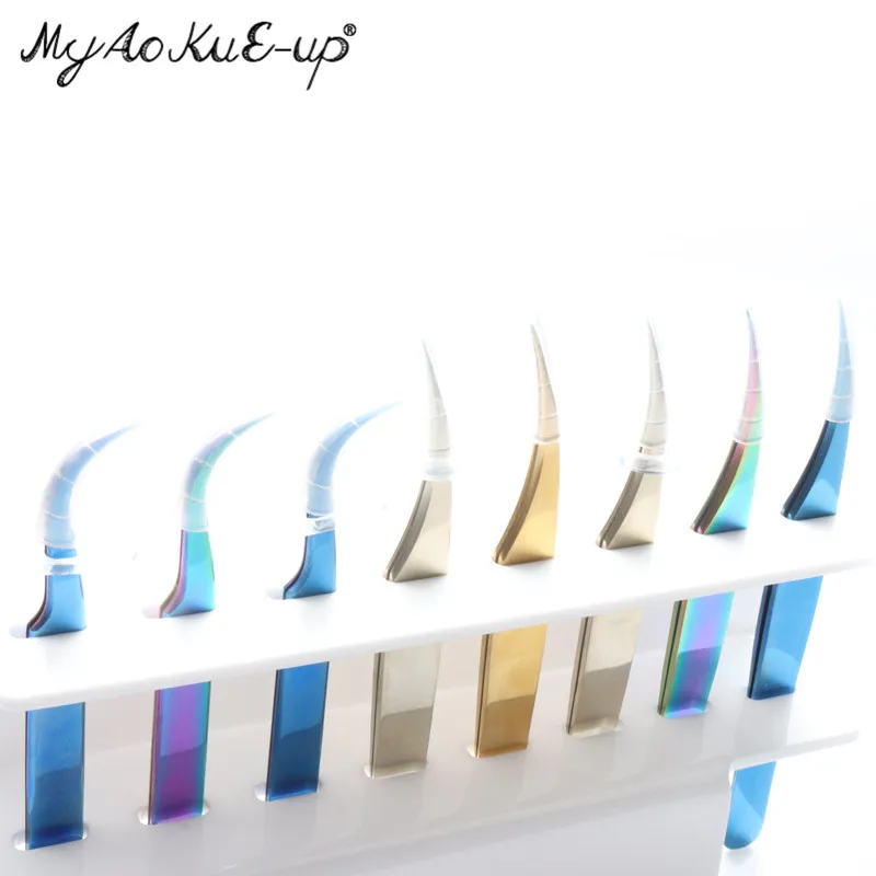 MyAoKuE-Up Пинцет для хранения, держатель для ресниц, акриловый пинцет, подставка для хранения ножниц, держатель, инструмент для красоты и макияжа