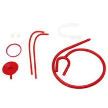 Красный Стетоскоп Игрушка Играть медсестры доктор пластиковое тренировочное оборудование делать практичный портативный