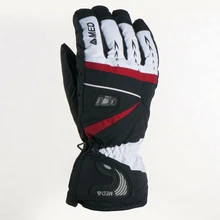 Зимние мужские перчатки для катания на лыжах, сноуборде, для езды на мотоцикле, водонепроницаемые, для прогулок, теплые, с подогревом, для спорта, велоспорта, Длинные