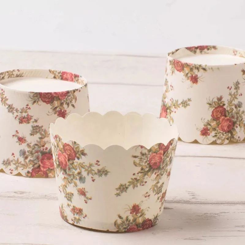 Free shipping white baking cup flower decoration cupcake cups cup cake