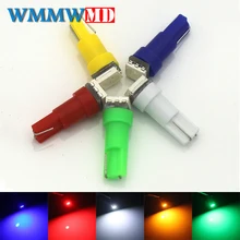 WMMWMD 1pcs T5 74 1 SMD 5050 LED light Car Auto Light Source Interior Dashboard Bulb Lamps DC12V