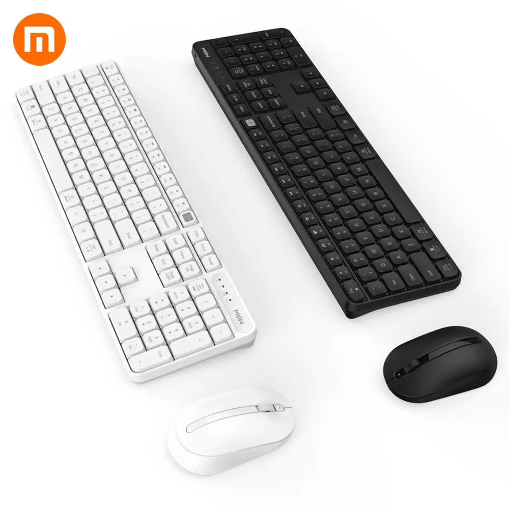 

HOT Xiaomi MIIIW Wireless Keyboard Mouse Set Windows/Mac One-button switching 104 Keys 2.4GHz IPX4 Waterproof Keyboard Office