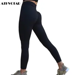 ATHVOTAR леггинсы с высокой талией женские Пуш-Ап леггинсы, штаны для тренировки для женщин яркие цвета Обтягивающие Леггинсы Спортивные