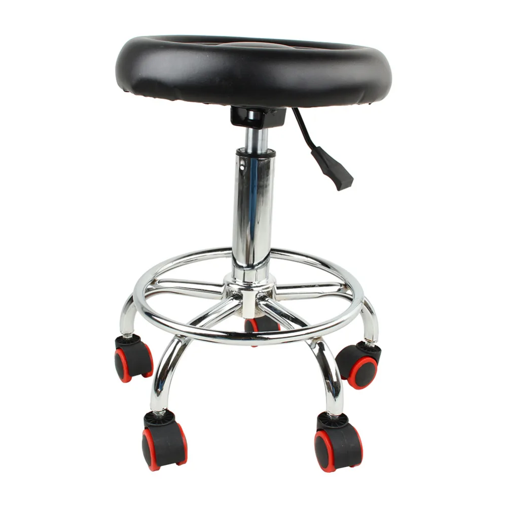 Регулируемый по высоте стул салон Rolling поворотный стул татуировки массаж лица спа поворотный стул скрытый резиновый пол протектор