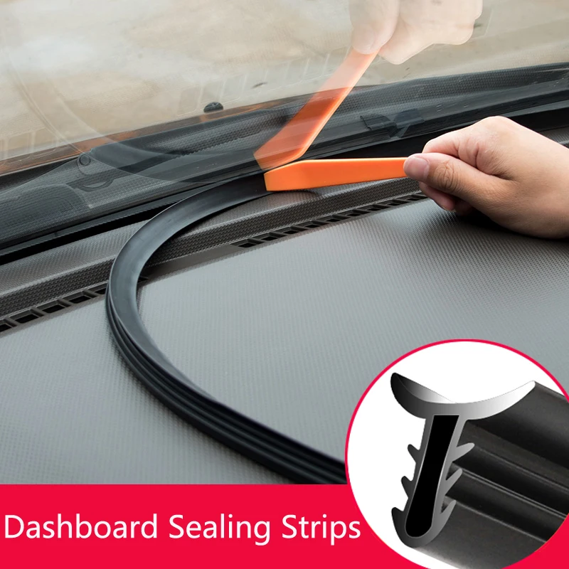 

Car Rubber Sound Seal Strip Dashboard Center Console Sealing Strip Sound Insulation Dustproof Gap Rubber Band Auto Accessories