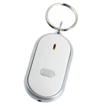 

Whistle LED Light Torch Remote Sound Control Lost Key Finder Locator Remote Keychain Keyring With Whistle Claps