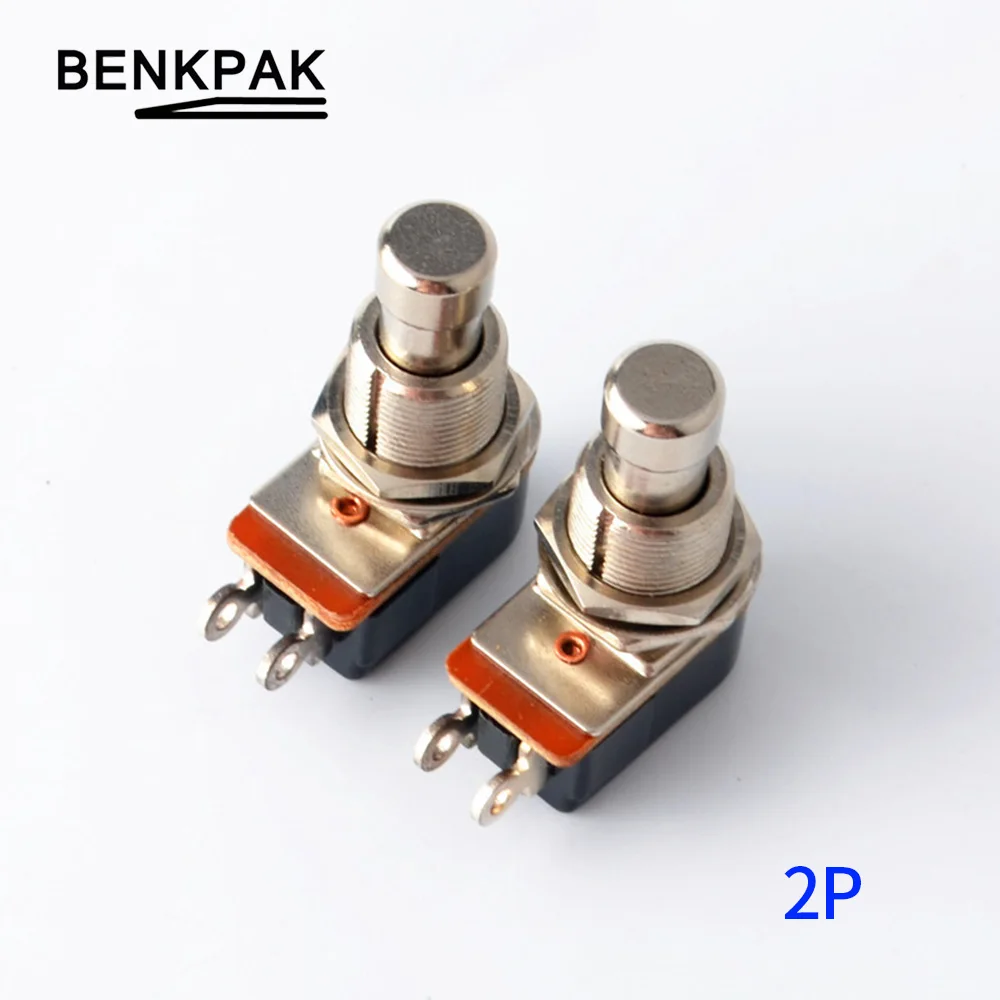 

1PC SPST Momentary Soft Touch Push Button Stomp Foot pedal switch Electric Guitar Switch OFF-Momentary ON