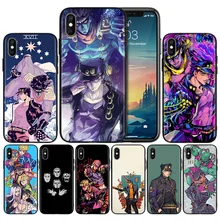 JoJo Bizarre Adventure Black Silicone Case Cover for iPhone 7 8 XS Max XR X 6 6S 5 5C 5S SE Plus 7Plus 8Plus 6Plus 6sPlus Shell JoJo Bizarre Adventure Black Silicone Case Cover for iPhone 7 8 XS Max XR X 6 6S 5 5C 5S SE Plus 7Plus 8Plus 6Plus 6sPlus Shell