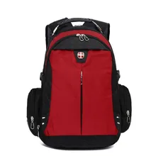 Swiss Good Quality 14 16 inch notebook laptop backpack man woman bag student rucksack daily fashion purple red color waterproof